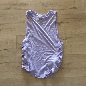 Lululemon purple tank with braids on side